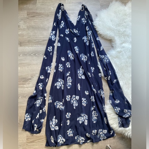 🏇 RALPH LAUREN Women’s Floral Long Sleeveless Dress Gown - Picture 3 of 7